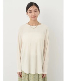 earth music&ecology コットンシアークルーネックプルオーバー