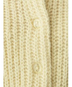 earth music&ecology ヘアリーショートニットカーディガン