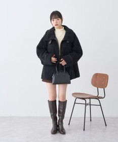 earth music&ecology ボアZIPブルゾン