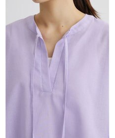 Green Parks 綿麻混紐付きデザインブラウス