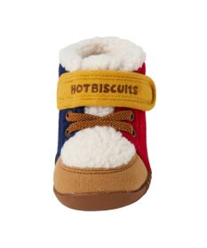 MIKI HOUSE HOT BISCUITS 【11.5-13.5cm】 かかと顔ドン あったかボア付き ファーストシューズ