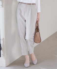 Tiaclasse 【小倉優子さん着用・ダブルクロス・洗える】テーパードパンツ