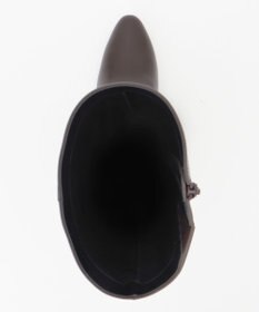 自由区 レザーロングブーツ