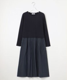 J.PRESS LADIES 【WEB限定・洗える】ニット コンビ ワンピース
