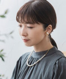 Pisceans コットンパール&フィガロチェーンネックレス