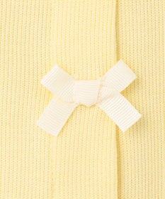 ANY KIDS スナップボタン リボン カーディガン