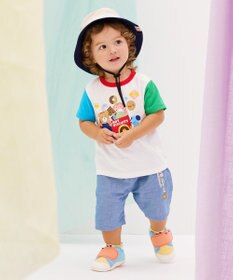 MIKI HOUSE HOT BISCUITS 【48-54cm】 日よけ付き サファリハット