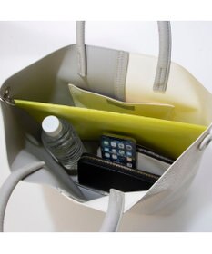 UNBILLION カシュカシュ cachecache / バイカラーフェイクレザートート