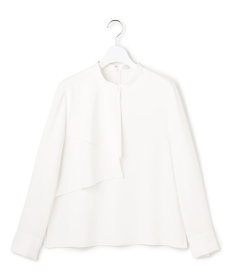 ICB ストレッチジョーゼット ラッフルディテール ブラウス