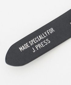 J.PRESS MEN レザートリム ストライプ テープベルト