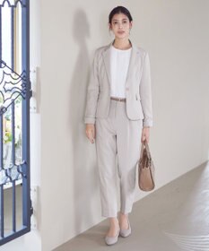 Tiaclasse 【小倉優子さん着用・ダブルクロス・洗える】テーパードパンツ