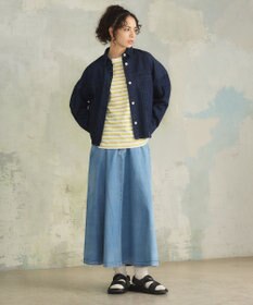 J.PRESS YORK STREET 【WOMEN】ソフトワイドデニム シャツジャケット