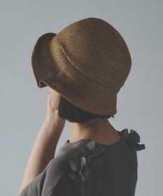 AND WOOL 〈UVカット加工〉〈軽くて折りたためる〉サイドタックの帽子