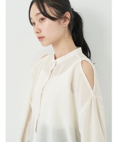 earth music&ecology ショルダースリットシャツ