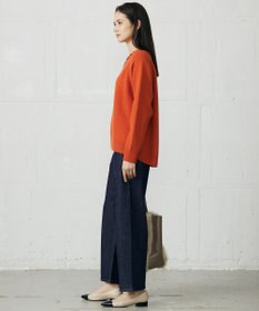 自由区 L ウールカシミヤブレンドラグランスリーブ ニット