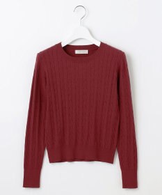 Feroux 【洗える】ケーブル ニット