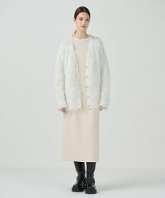 GRACE CONTINENTAL シャギーニットカーディガン