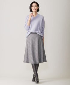 J.PRESS LADIES クラシカル グレンチェック フレアー スカート