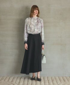 GRACE CONTINENTAL パリスカーフプリントブラウス