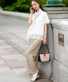 ANY SIS L 裾レース半袖Ｔシャツ