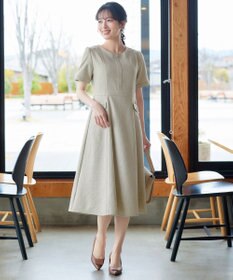 Tiaclasse 半袖サマーツイードワンピース