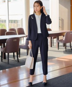 Tiaclasse 【小倉優子さん着用・ダブルクロス・洗える】テーパードパンツ