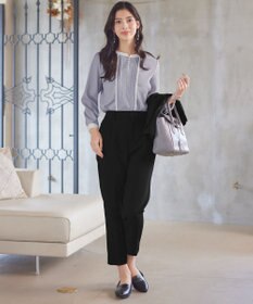 Tiaclasse 【小倉優子さん着用・ダブルクロス・洗える】テーパードパンツ