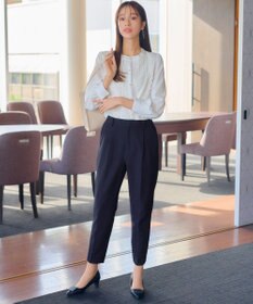 Tiaclasse 【小倉優子さん着用・ダブルクロス・洗える】テーパードパンツ