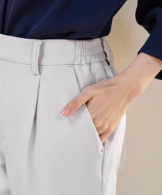 Tiaclasse 【小倉優子さん着用・ダブルクロス・洗える】テーパードパンツ