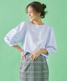 ANY 【UVカット/抗菌防臭/吸水速乾】エニィファンクション袖タックブラウス