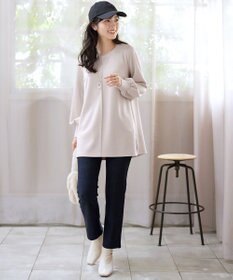 Tiaclasse 【洗える】ボンディングパフスリーブチュニック