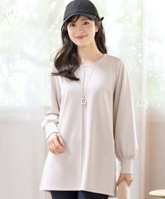 Tiaclasse 【洗える】ボンディングパフスリーブチュニック