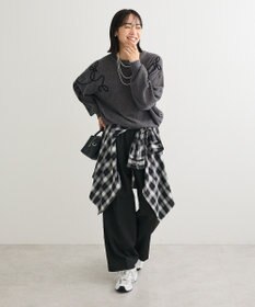 Green Parks 刺繍コードニットプルオーバー