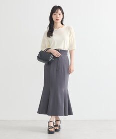 earth music&ecology フロントジップマーメイドスカート