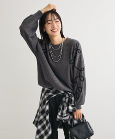 Green Parks 刺繍コードニットプルオーバー