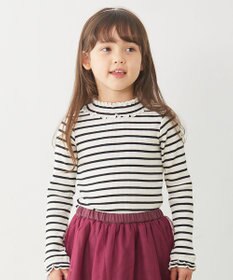 ANY KIDS テレコハイネック長袖Tシャツ