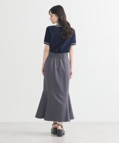 earth music&ecology フロントジップマーメイドスカート