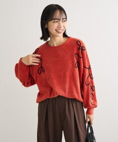 Green Parks 刺繍コードニットプルオーバー