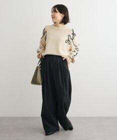 Green Parks 刺繍コードニットプルオーバー