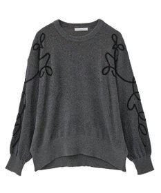 Green Parks 刺繍コードニットプルオーバー