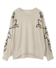 Green Parks 刺繍コードニットプルオーバー