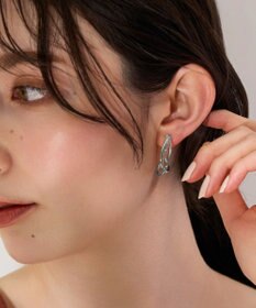 Phoebe 【痛くないシリーズ・金属アレルギー対応】レイヤーフープソフトイヤリング　シルバー
