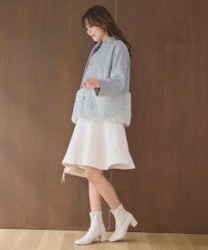 Feroux ウール混 ショートコート