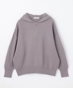 ANY 【洗濯機可】しあわせタッチハーフジップフーディー