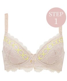 BRADELIS New York 【BRADELIS New York / 育乳補整ブラ・STEP1 集める】ウェンディステップ1ブラ24S1 脇のお肉もふんわり包んで補正するブラ