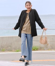 Tiaclasse 【洗える】ボンディングパフスリーブチュニック