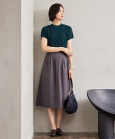 J.PRESS LADIES 【洗える】SOLO ECOタフタ タック スカート