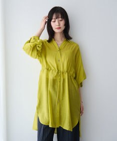 YECCA VECCA シアー2way袖バルーンチュニック