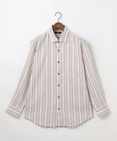 JOSEPH ABBOUD 【キングサイズ・リネンブレンド】コットンリネン ボイルコード シャツ