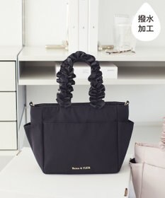 Maison de FLEUR 撥水加工フリルハンドル2Wayトートバッグ